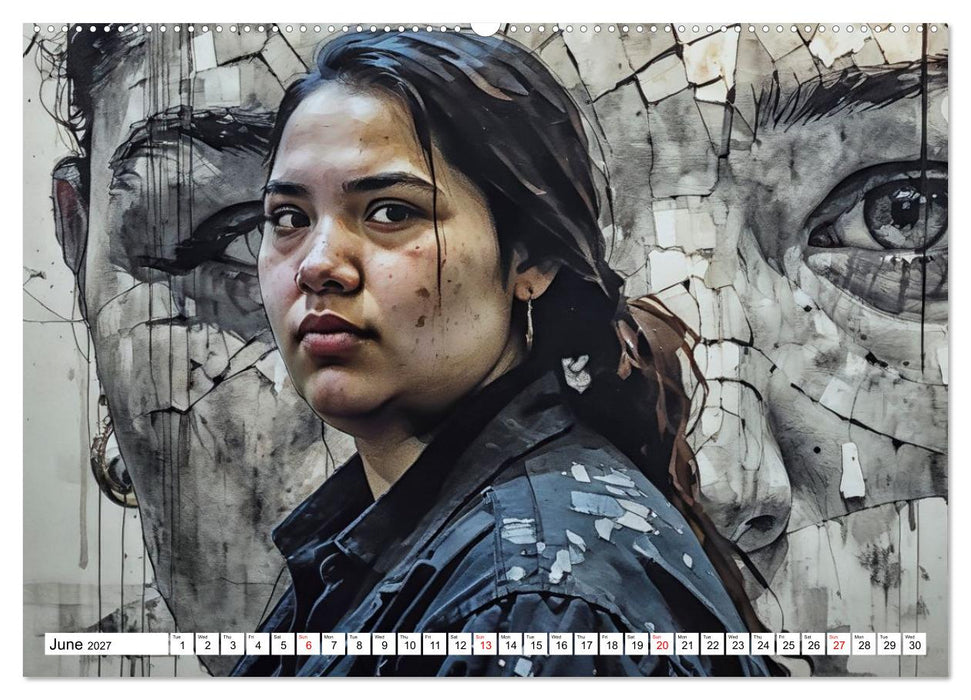 Daphne’s Habitats, the Graphic Worlds of a Digital Muse (CALVENDO Monthly Calendar 2027)