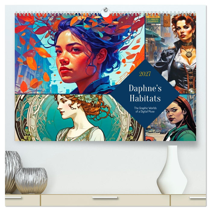 Daphne’s Habitats, the Graphic Worlds of a Digital Muse (CALVENDO Premium-Calendar 2027)