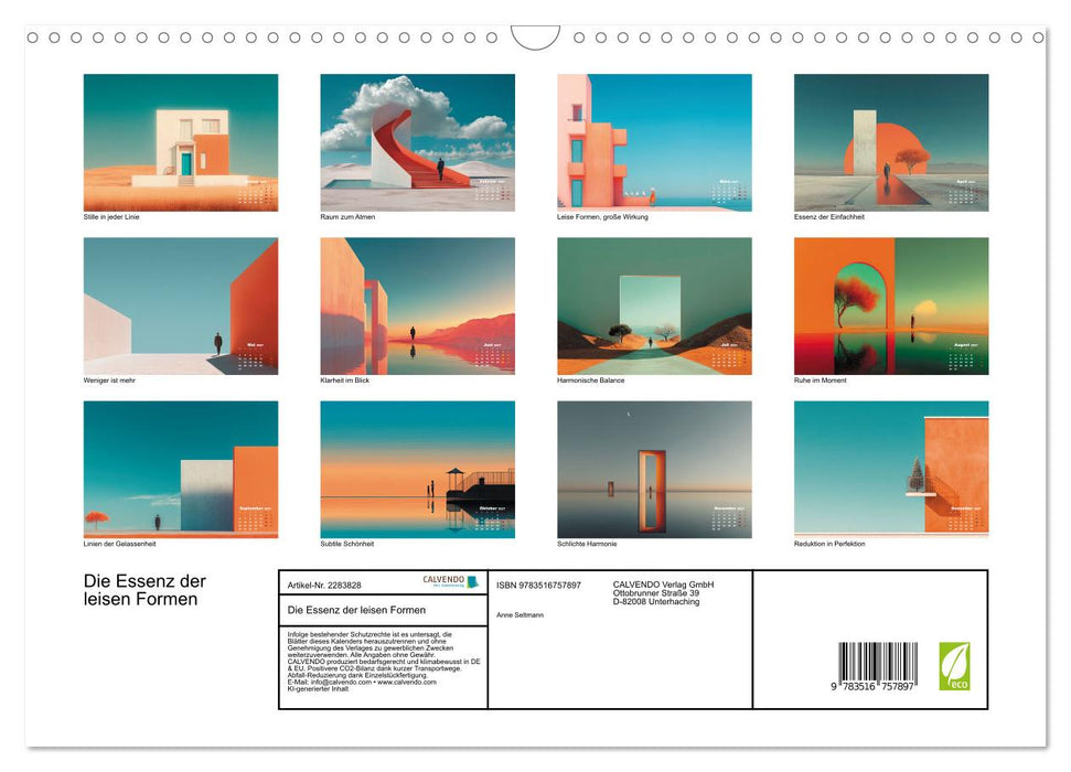 Die Essenz der leisen Formen (CALVENDO Wandkalender 2027)