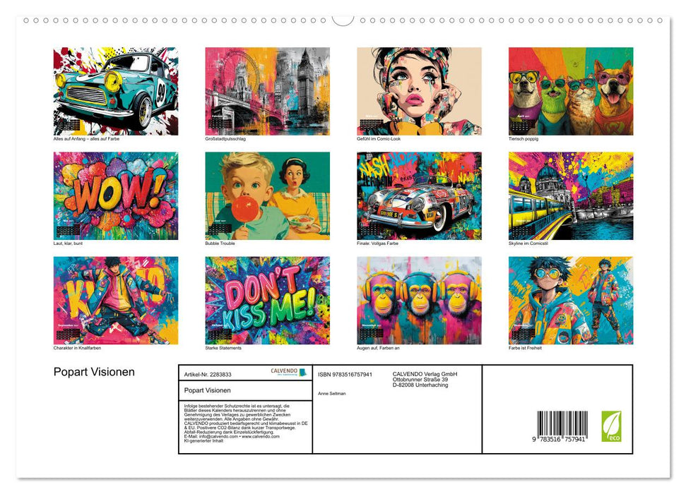 Popart Visionen (CALVENDO Premium Wandkalender 2027)