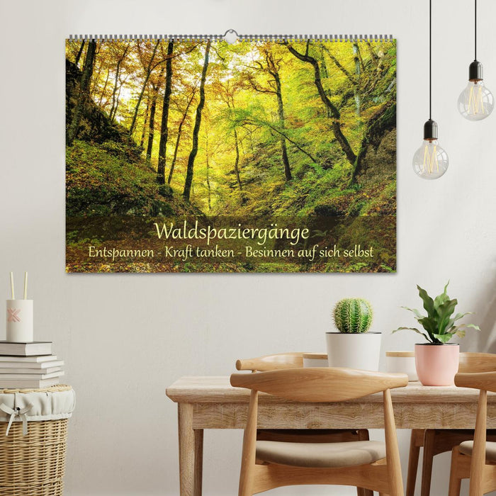Waldspaziergänge: Entspannen - Kraft tanken - Besinnen auf sich selbst (CALVENDO Wandkalender 2027)