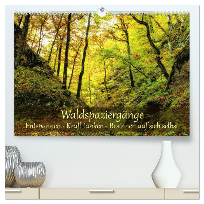 Waldspaziergänge: Entspannen - Kraft tanken - Besinnen auf sich selbst (CALVENDO Premium Wandkalender 2027)