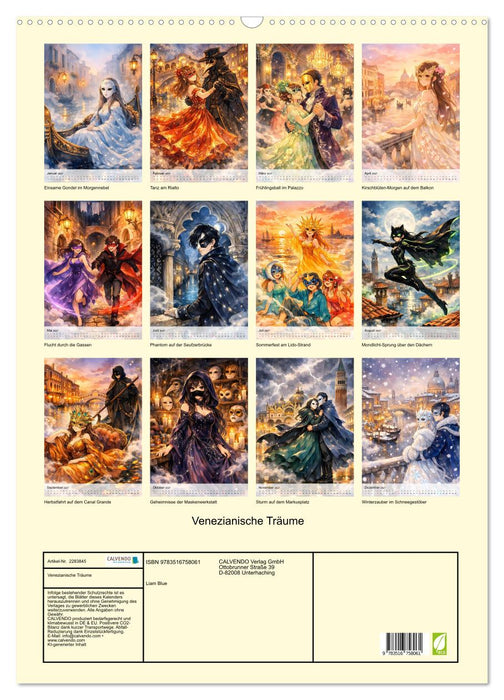 Venezianische Träume (CALVENDO Wandkalender 2027)
