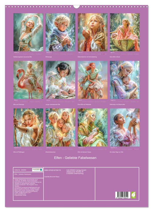 Elfen - Geliebte Fabelwesen (CALVENDO Wandkalender 2027)