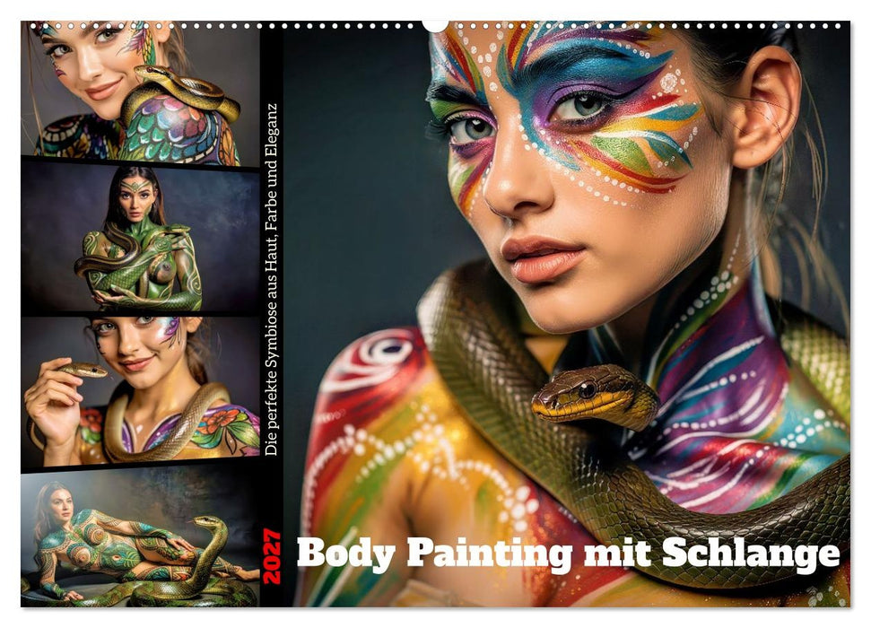 Body Painting mit Schlange (CALVENDO Wandkalender 2027)