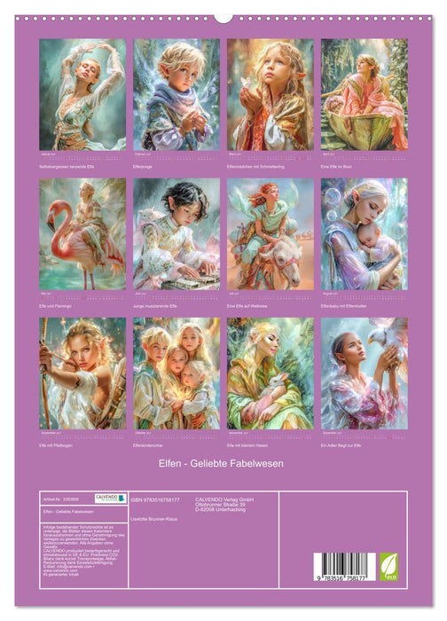 Elfen - Geliebte Fabelwesen (CALVENDO Premium Wandkalender 2027)