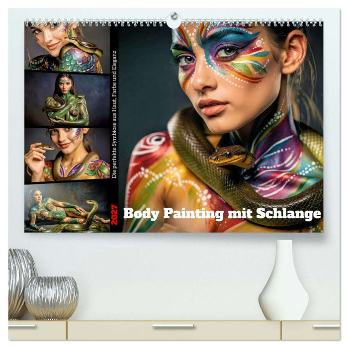 Body Painting mit Schlange (CALVENDO Premium Wandkalender 2027)