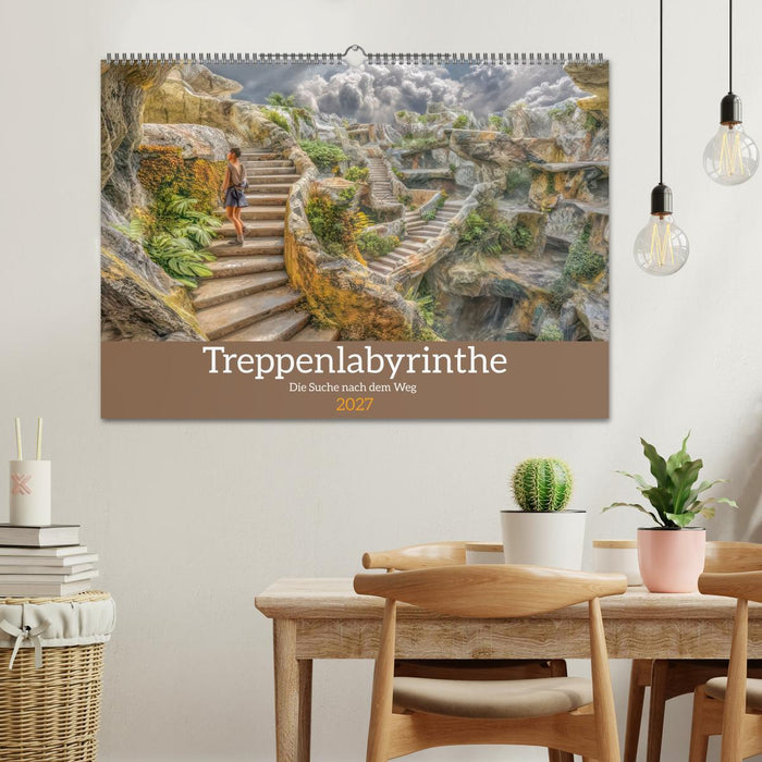 Treppenlabyrinthe – Die Suche nach dem Weg (CALVENDO Wandkalender 2027)