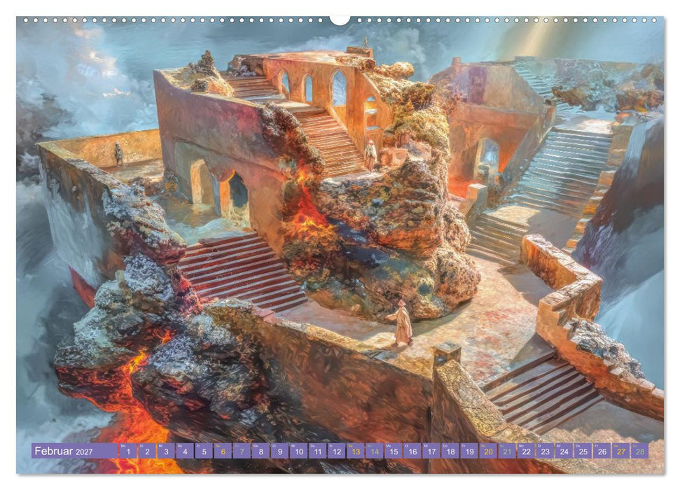 Treppenlabyrinthe – Die Suche nach dem Weg (CALVENDO Wandkalender 2027)