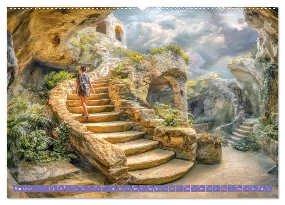 Treppenlabyrinthe – Die Suche nach dem Weg (CALVENDO Wandkalender 2027)