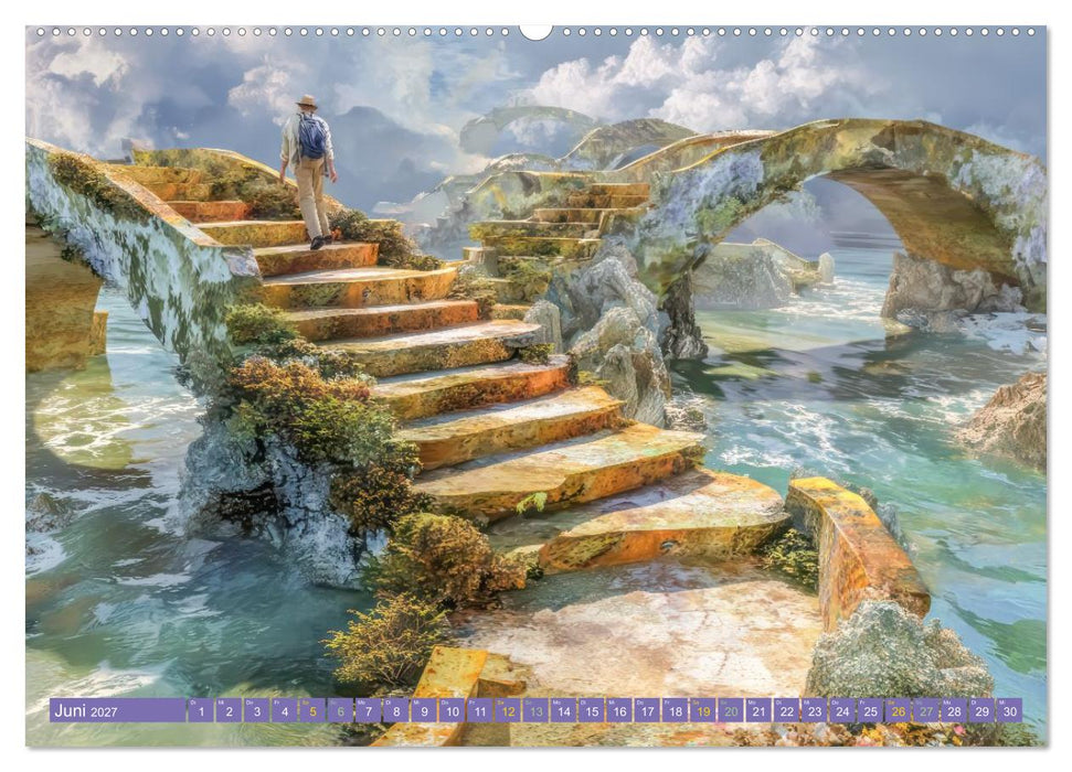 Treppenlabyrinthe – Die Suche nach dem Weg (CALVENDO Wandkalender 2027)