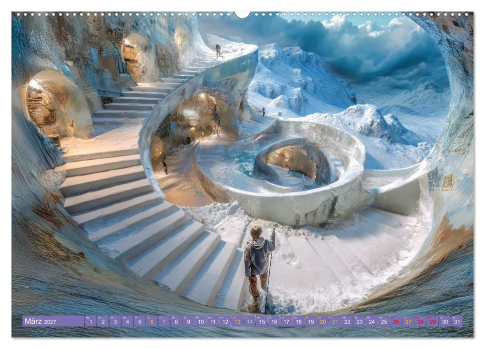 Treppenlabyrinthe – Die Suche nach dem Weg (CALVENDO Premium Wandkalender 2027)
