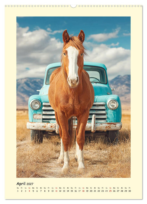 Westernpferde. Quarter Horse und Paint Horse auf dem Farmland (CALVENDO Wandkalender 2027)