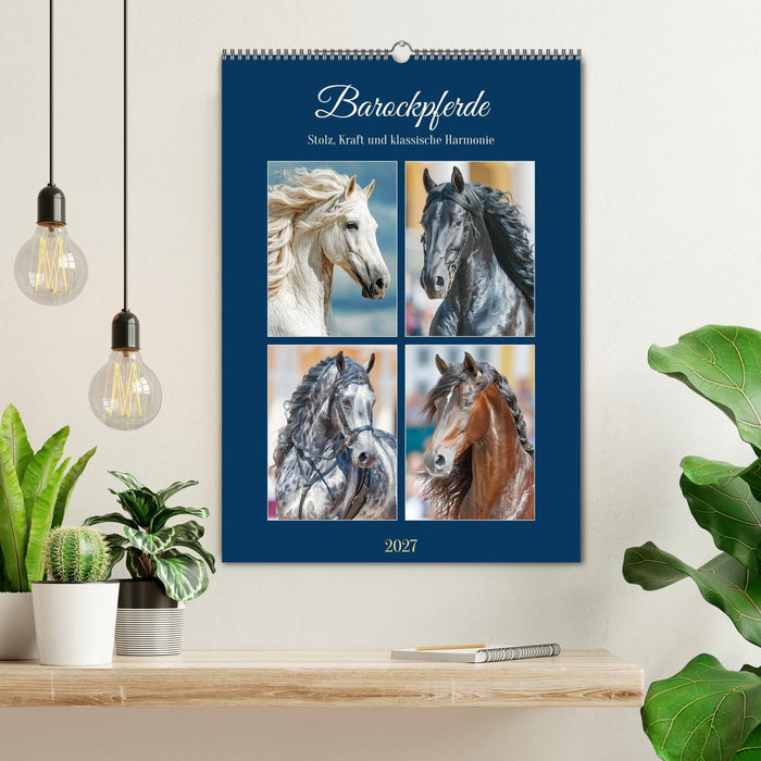 Barockpferde. Stolz, Kraft und klassische Harmonie (CALVENDO Wandkalender 2027)