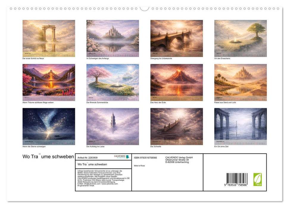 Wo Träume schweben (CALVENDO Premium Wandkalender 2027)