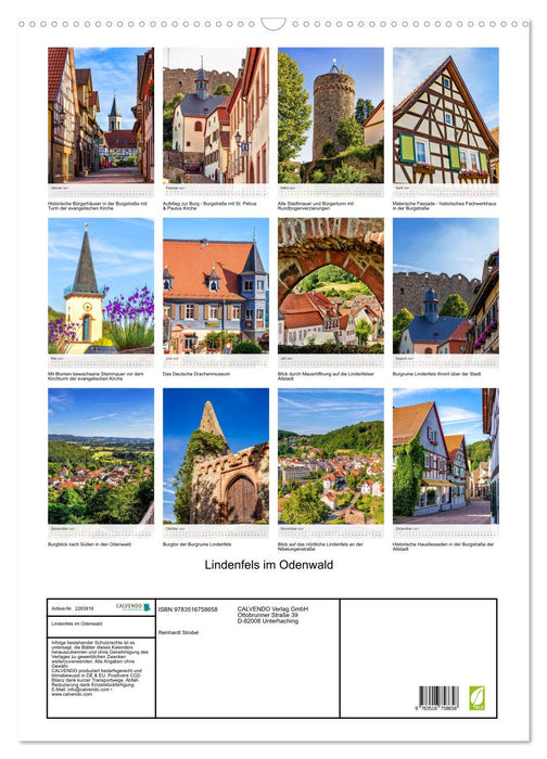 Lindenfels im Odenwald (CALVENDO Wandkalender 2027)