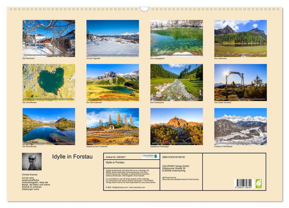 Idylle in Forstau (CALVENDO Wandkalender 2027)