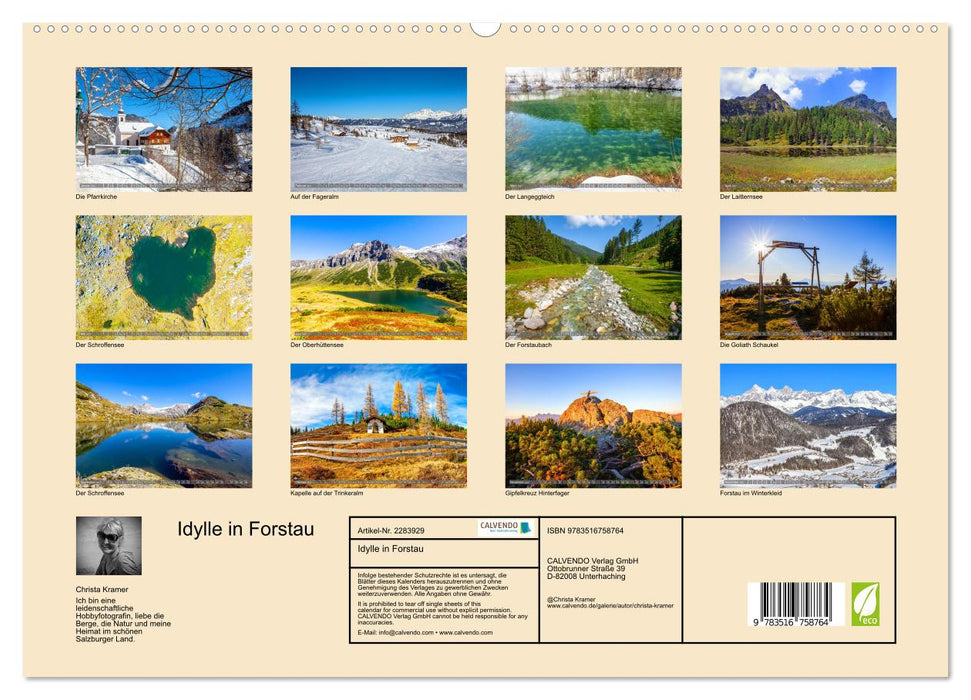 Idylle in Forstau (CALVENDO Premium Wandkalender 2027)