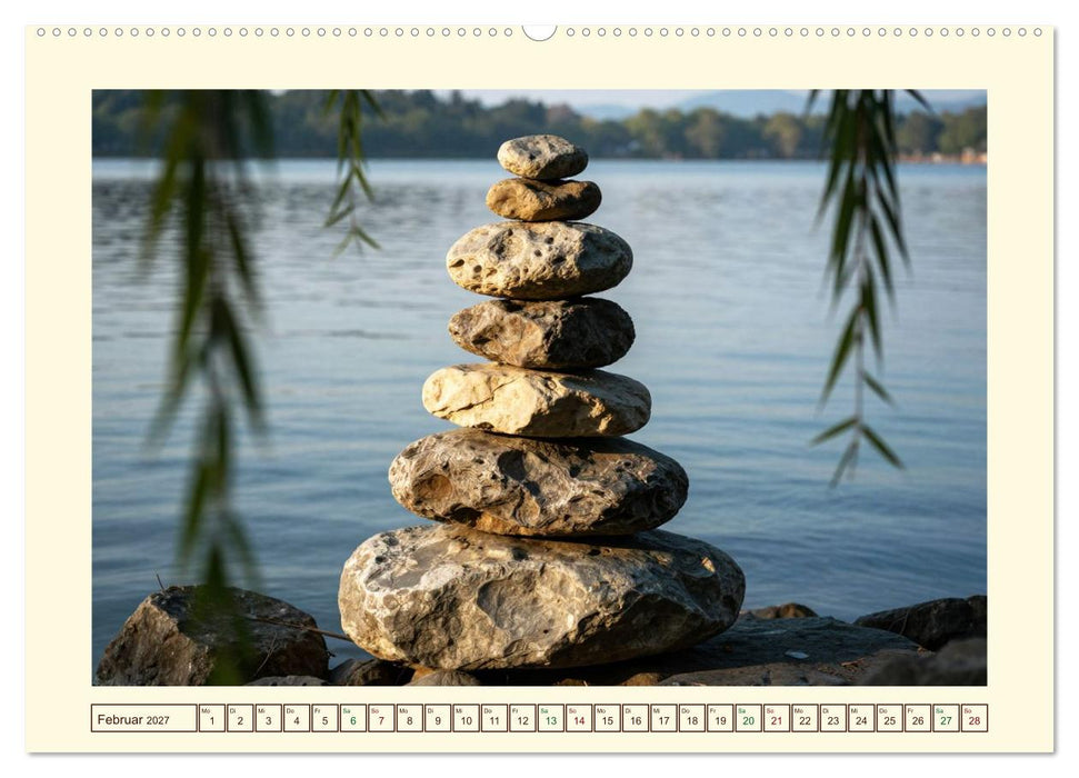 Gestaltete Stille - Wo die Natur zur Skulptur wird (CALVENDO Wandkalender 2027)