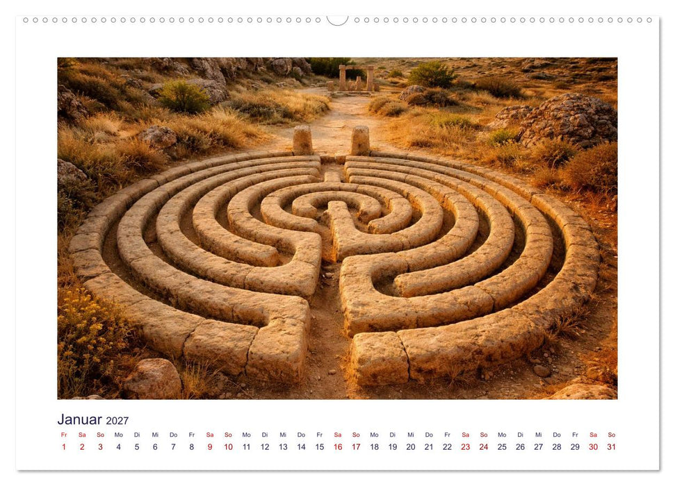 Mythologische Labyrinthe (CALVENDO Wandkalender 2027)