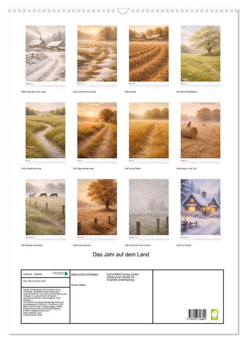 Das Jahr auf dem Land (CALVENDO Wandkalender 2027)