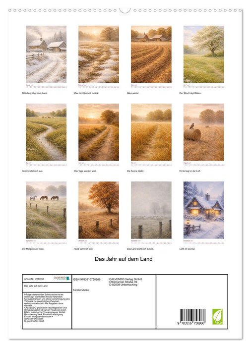 Das Jahr auf dem Land (CALVENDO Premium Wandkalender 2027)