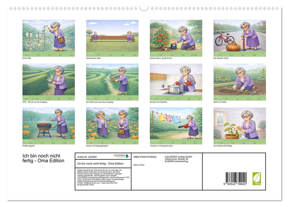 Ich bin noch nicht fertig - Oma Edition (CALVENDO Premium Wandkalender 2027)