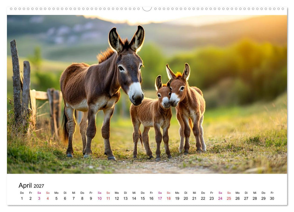 Esel - neugierige Typen (CALVENDO Wandkalender 2027)