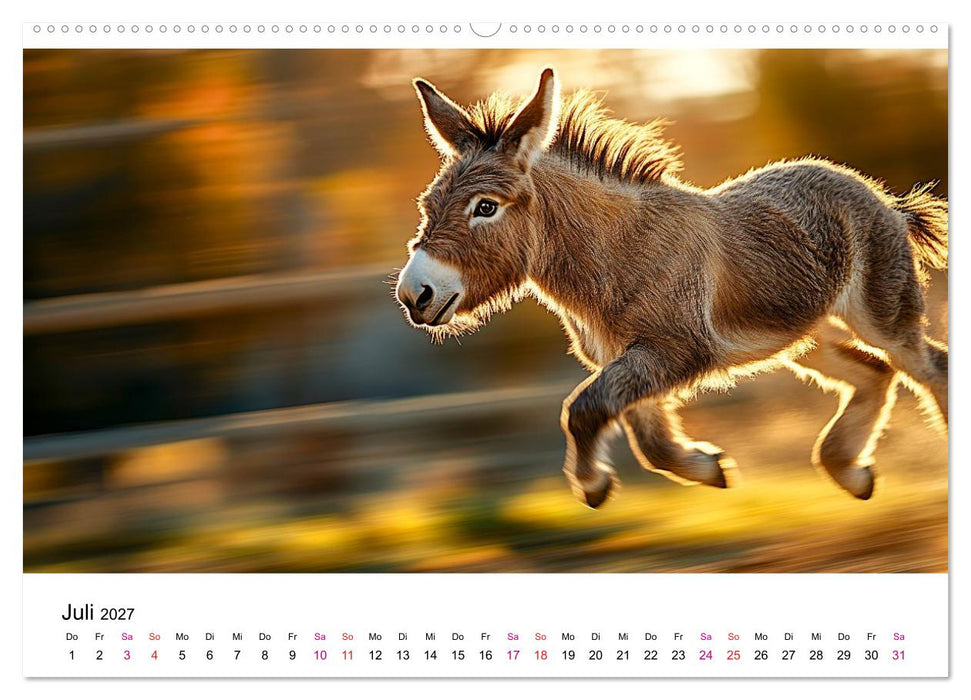 Esel - neugierige Typen (CALVENDO Premium Wandkalender 2027)