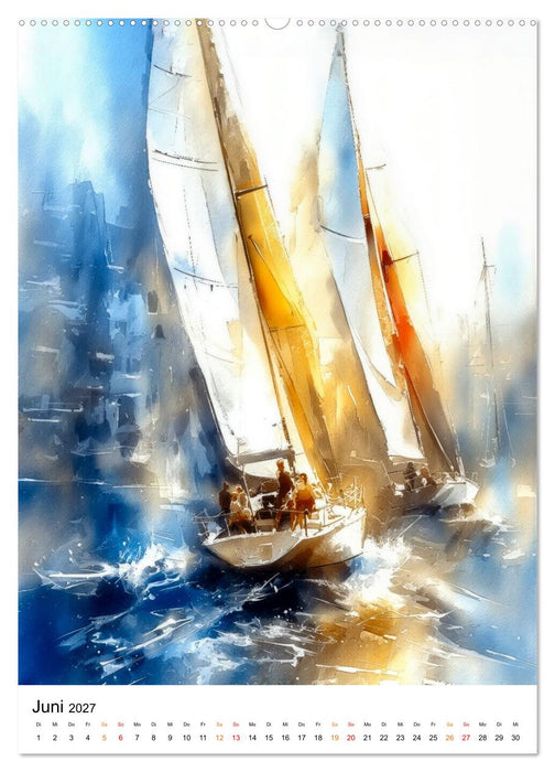 Segeln - Eleganz (CALVENDO Premium Wandkalender 2027)