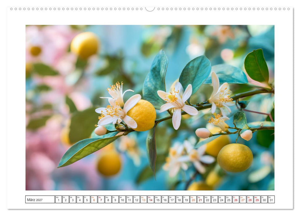Mediterrane Zitronenträume (CALVENDO Premium Wandkalender 2027)