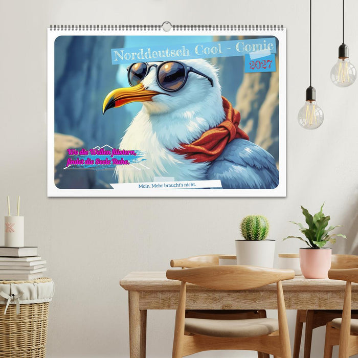 Norddeutsch Cool - Comic (CALVENDO Wandkalender 2027)