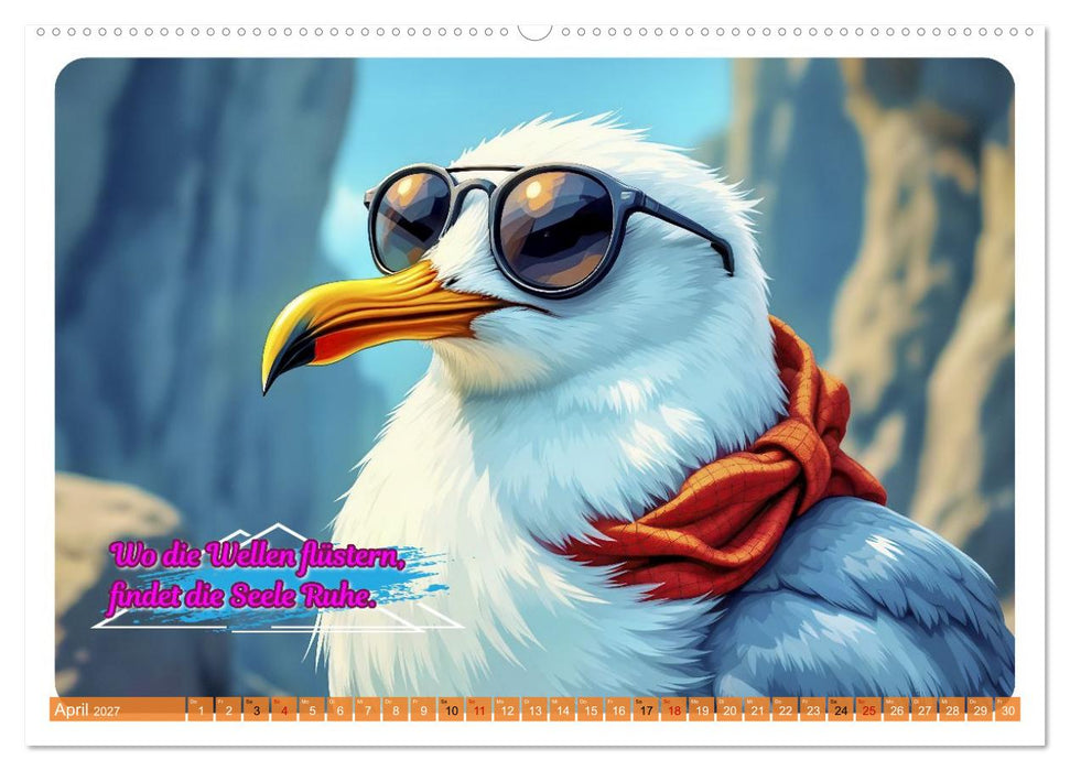 Norddeutsch Cool - Comic (CALVENDO Wandkalender 2027)