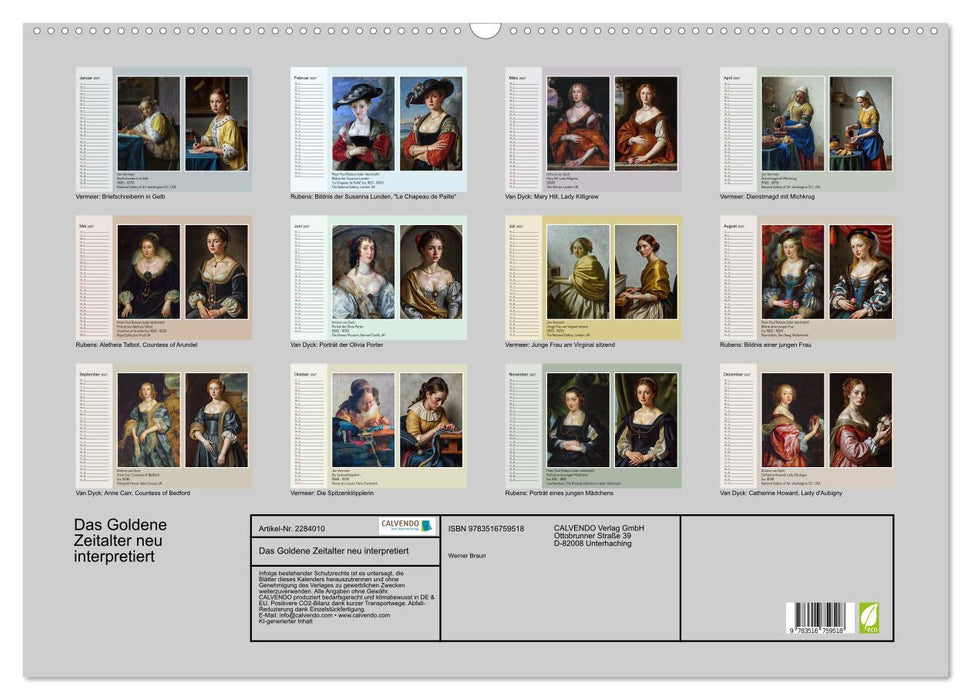 Das Goldene Zeitalter neu interpretiert (CALVENDO Wandkalender 2027)