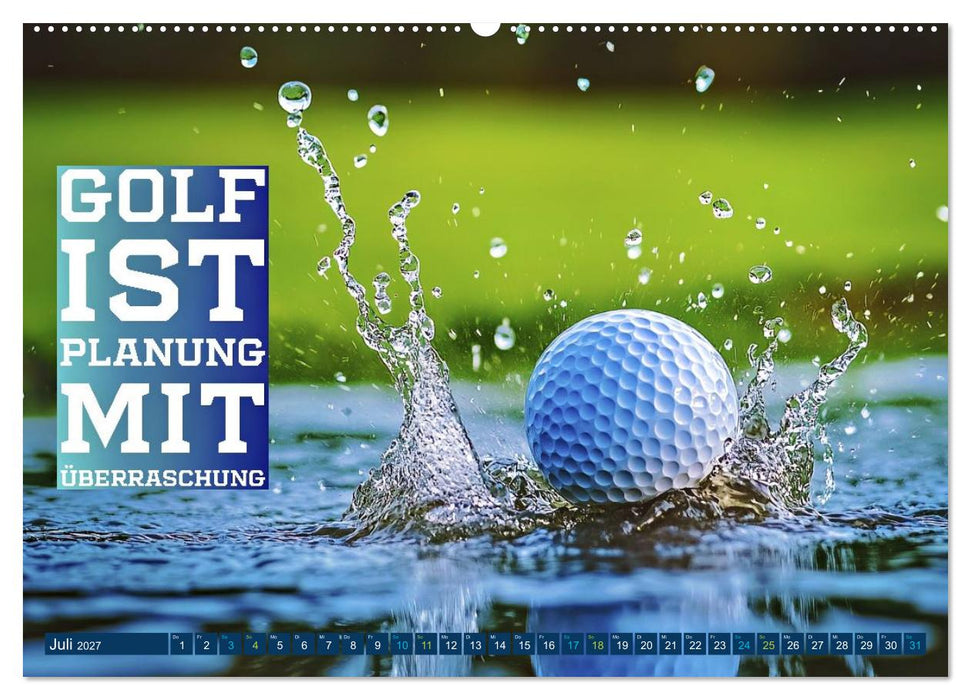 Golf - zwischen Grün und Gedanken (CALVENDO Premium Wandkalender 2027)