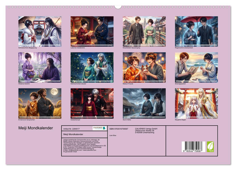 Meiji Mondkalender (CALVENDO Premium Wandkalender 2027)