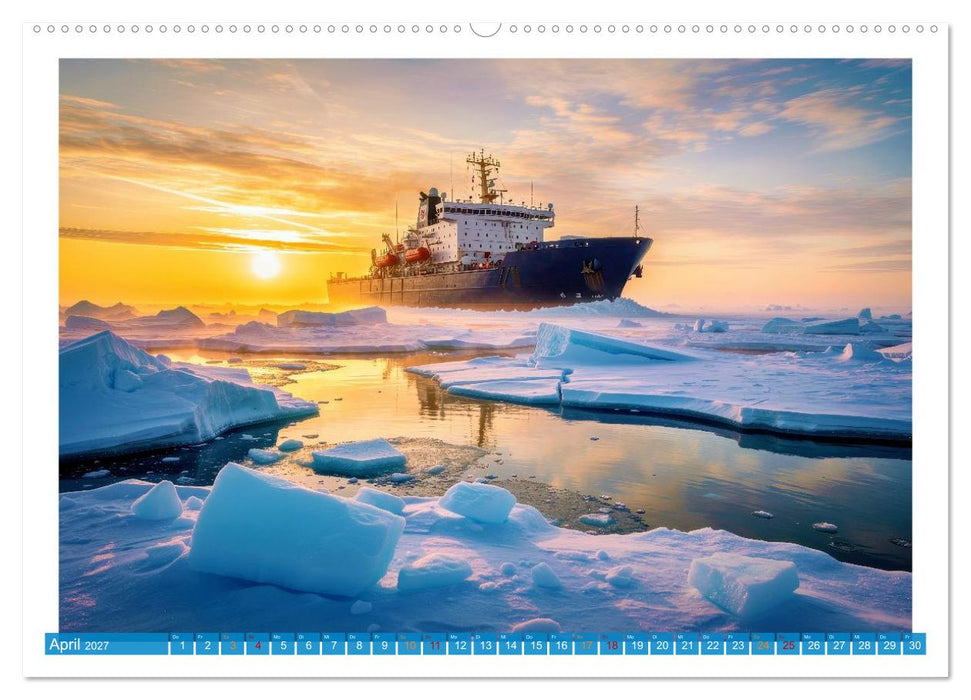 Eisbrecher in der Arktis (CALVENDO Wandkalender 2027)