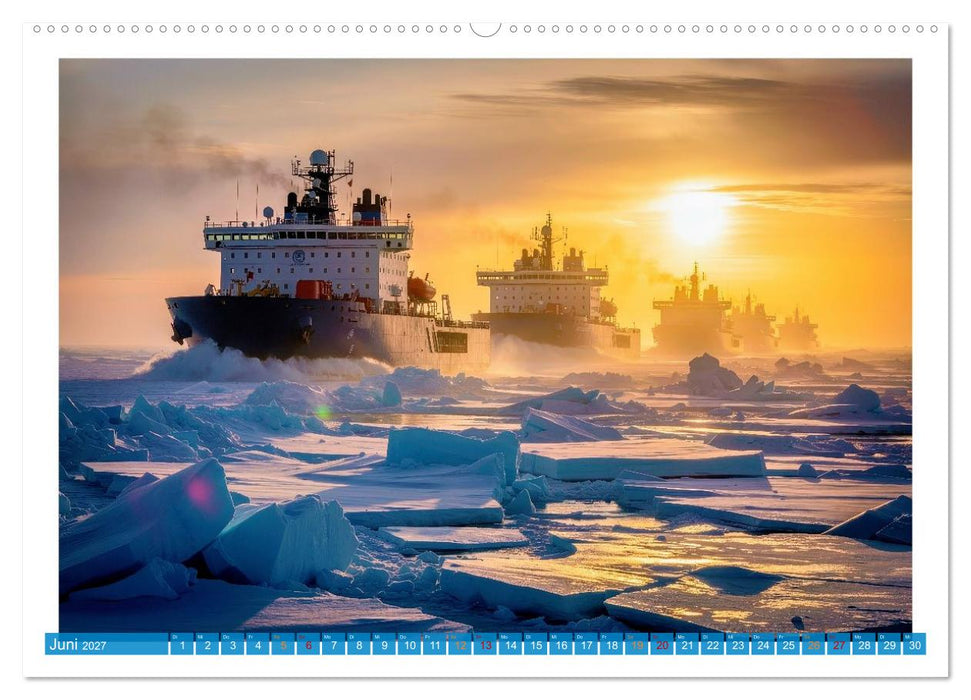 Eisbrecher in der Arktis (CALVENDO Wandkalender 2027)