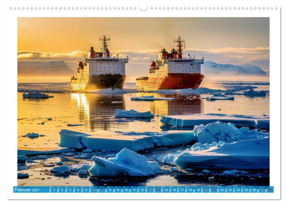 Eisbrecher in der Arktis (CALVENDO Premium Wandkalender 2027)