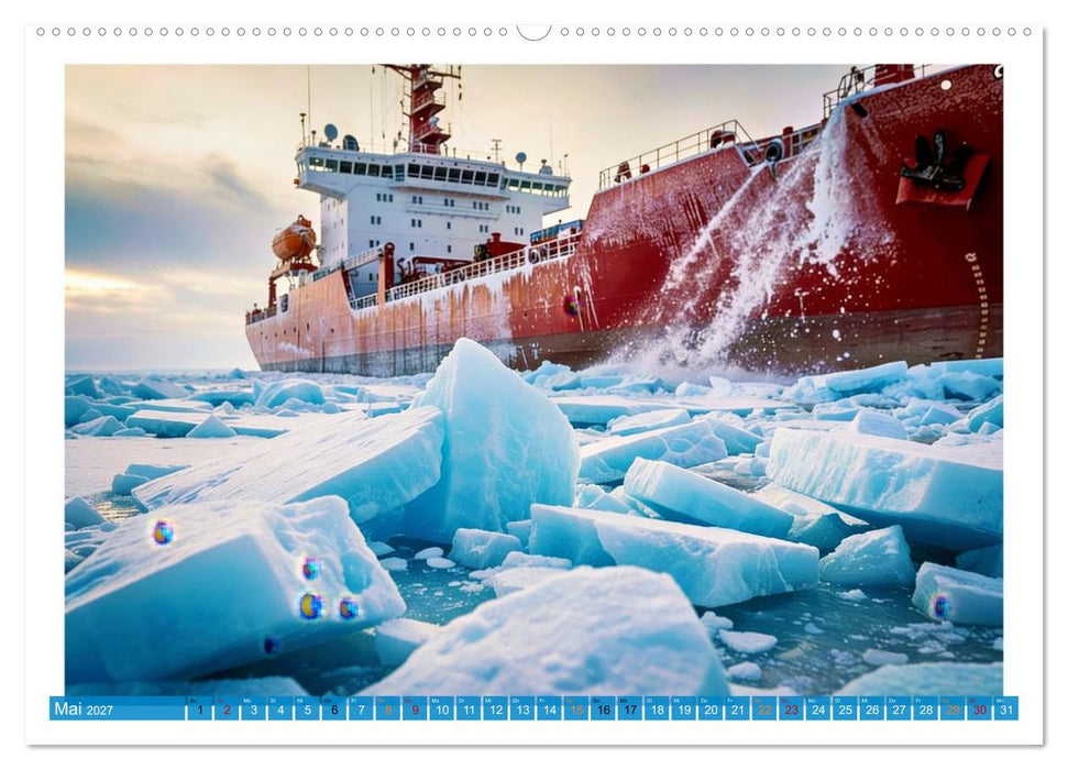 Eisbrecher in der Arktis (CALVENDO Premium Wandkalender 2027)