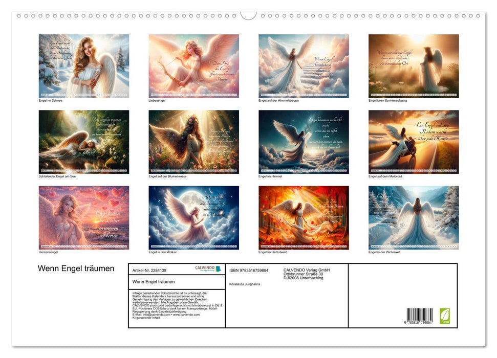 Wenn Engel träumen (CALVENDO Wandkalender 2027)