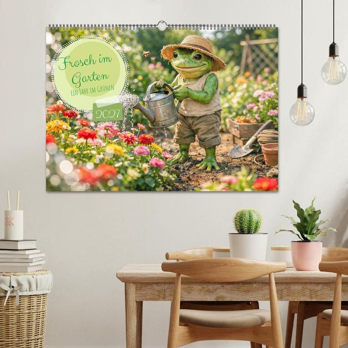 Frosch im Garten (CALVENDO Wandkalender 2027)