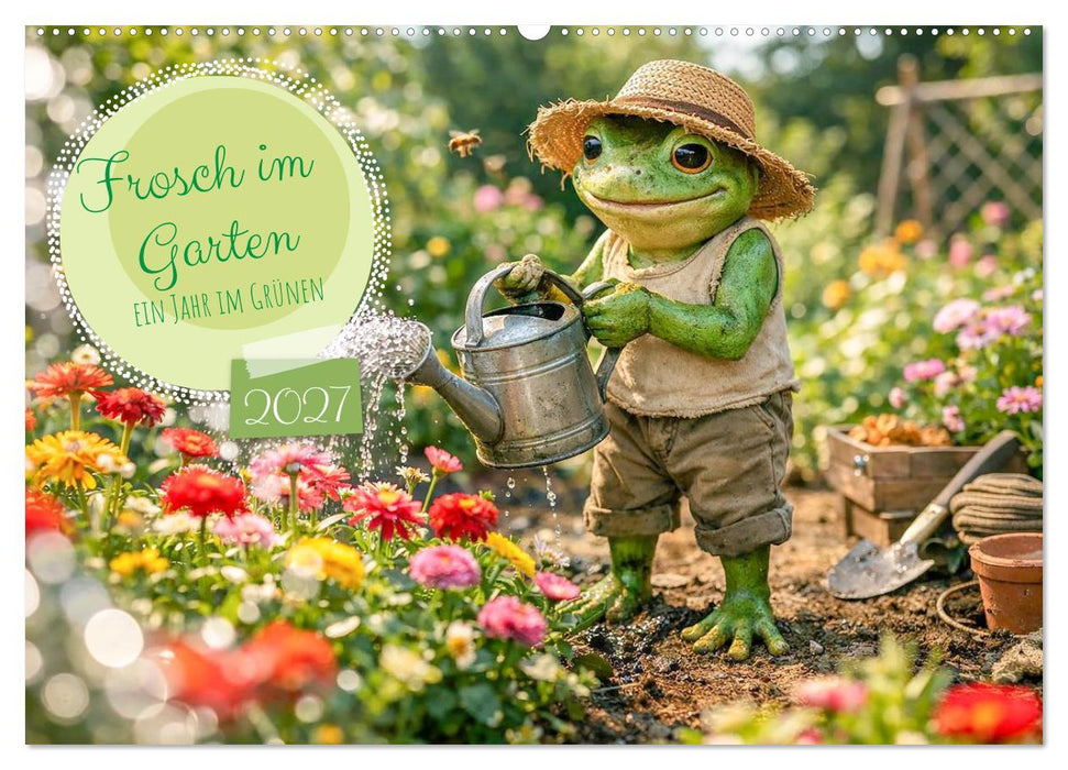 Frosch im Garten (CALVENDO Wandkalender 2027)