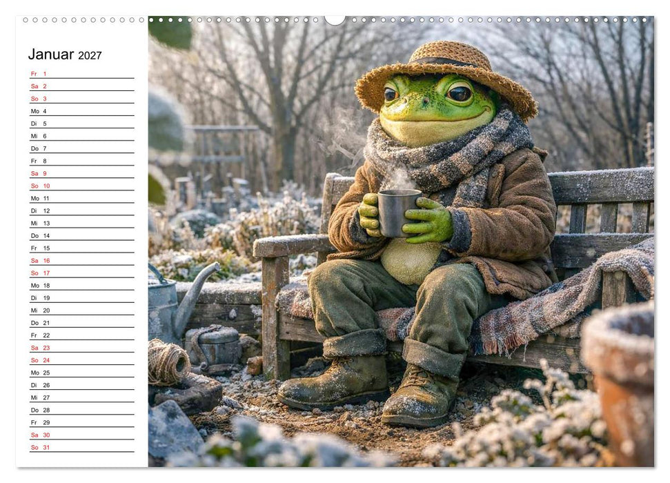 Frosch im Garten (CALVENDO Wandkalender 2027)