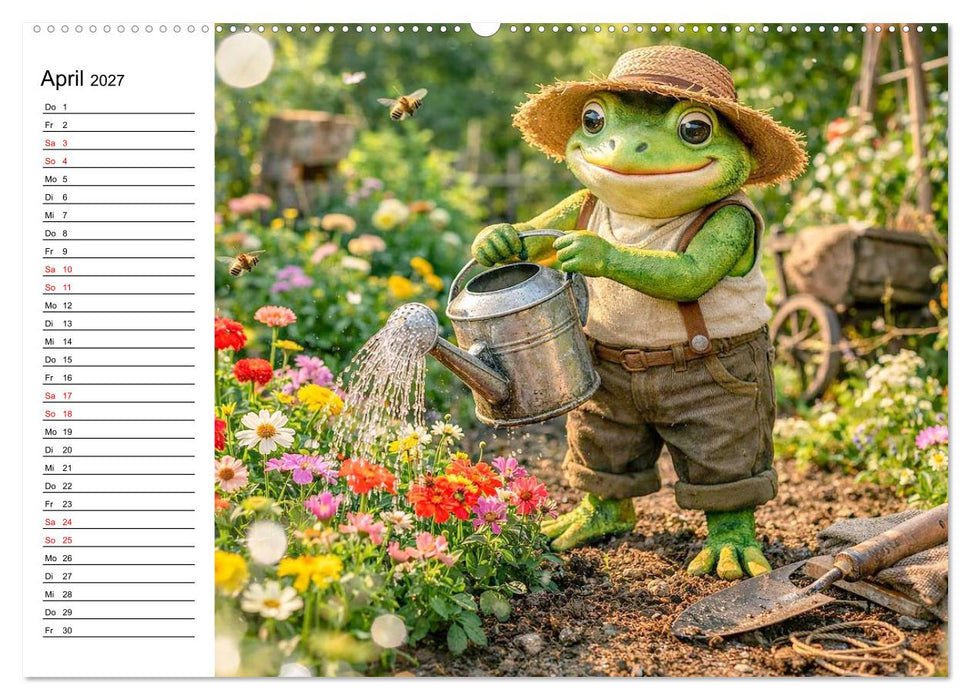Frosch im Garten (CALVENDO Wandkalender 2027)