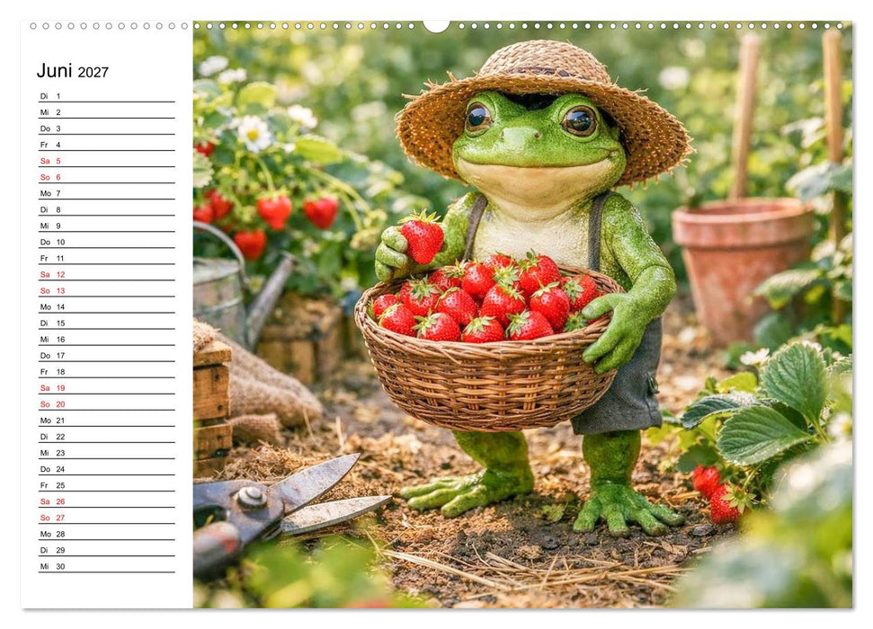 Frosch im Garten (CALVENDO Wandkalender 2027)