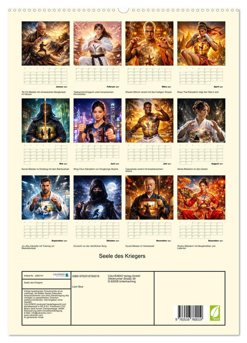 Seele des Kriegers (CALVENDO Premium Wandkalender 2027)