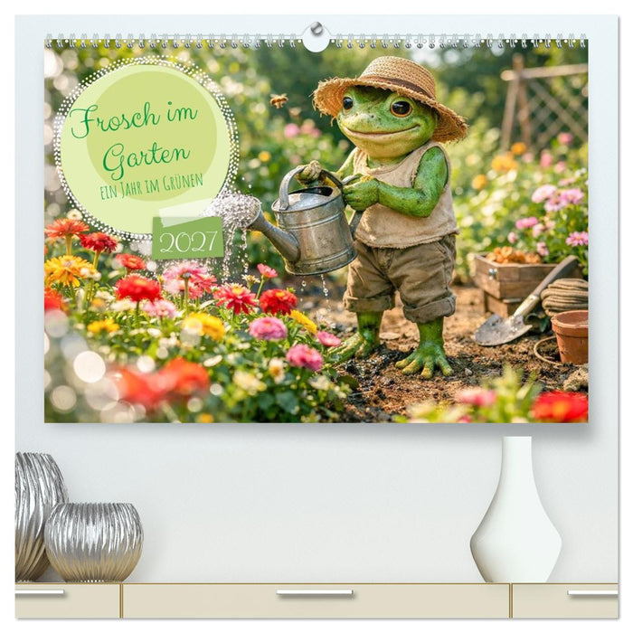 Frosch im Garten (CALVENDO Premium Wandkalender 2027)