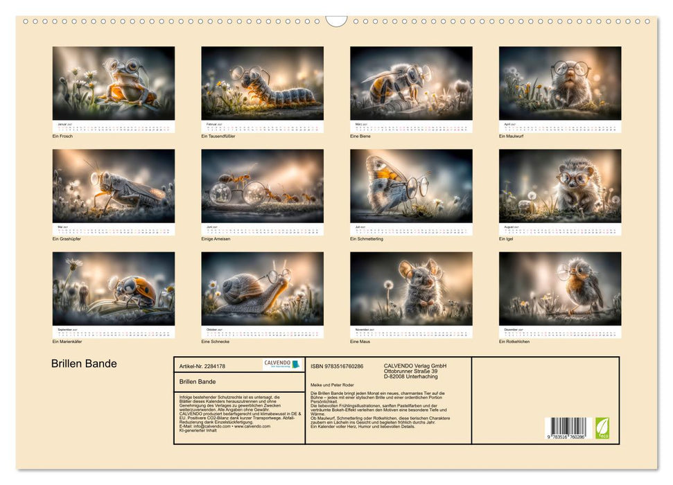 Brillen Bande (CALVENDO Wandkalender 2027)