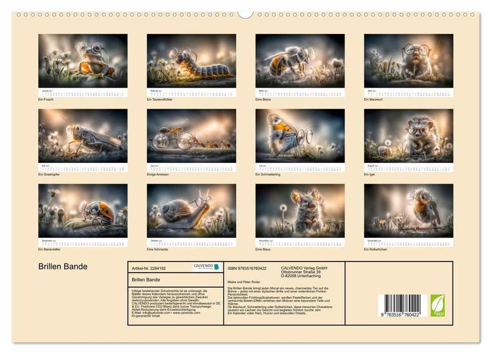 Brillen Bande (CALVENDO Premium Wandkalender 2027)